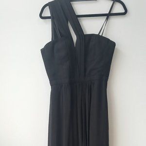 BCBGMAXAZRIA BLACK DRESS ONE SHOULDER